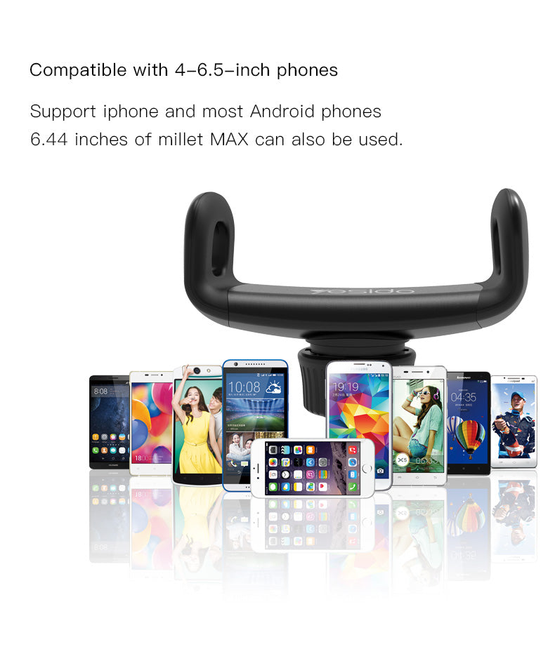 Yesido C47 Automatic Air-Vent Car Phone Holder for 4–6.5″ Phones