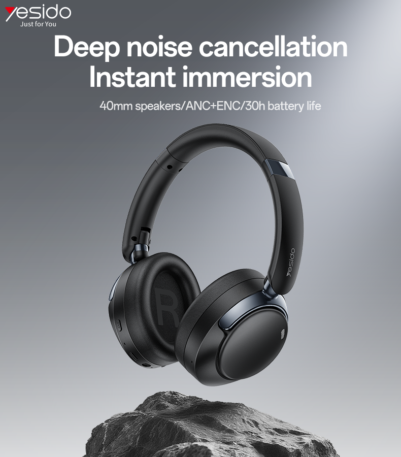 Yesido EP11 ANC/ENC Over-Ear Wireless Bluetooth Headphones