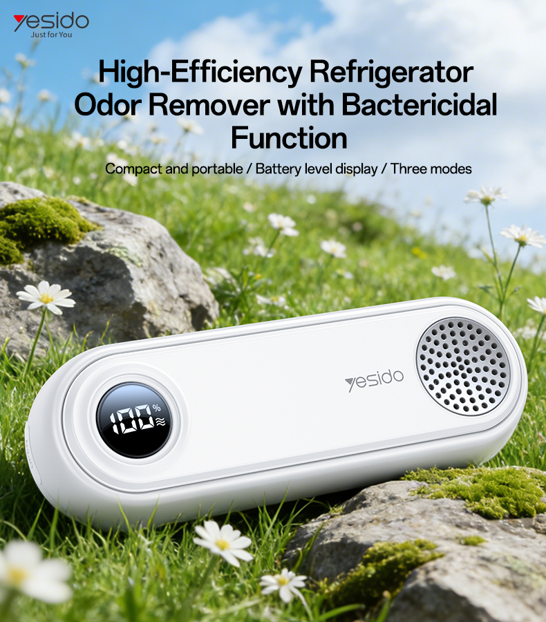 Yesido EC33 Rechargeable Fridge Deodoriser with Three Modes and Digital Display