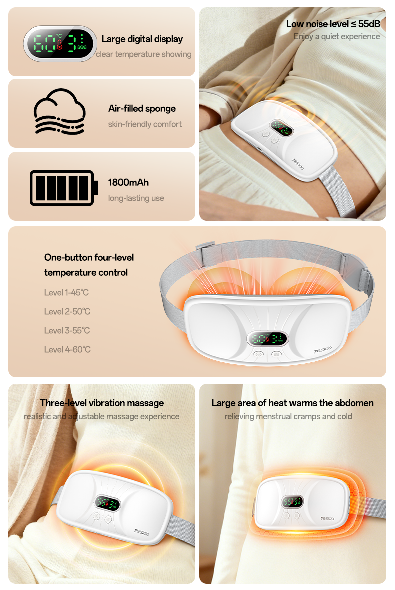 Yesido MG28 Rechargeable Menstrual Heating and Massage Belt