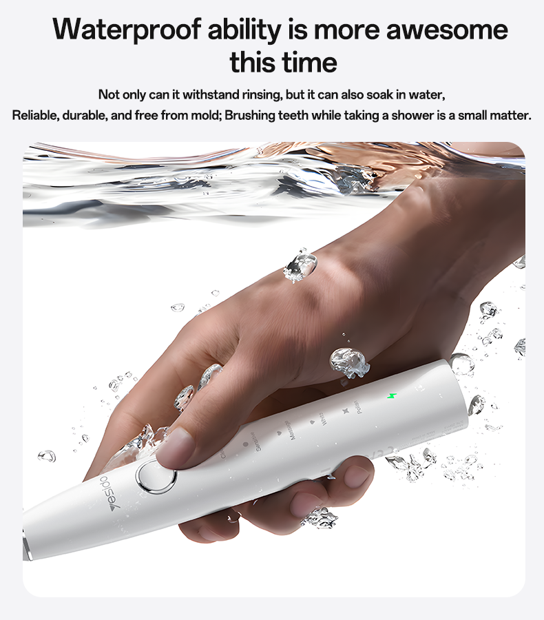 Yesido MG24 Rechargeable Sonic Electric Toothbrush with 5 Cleaning Modes