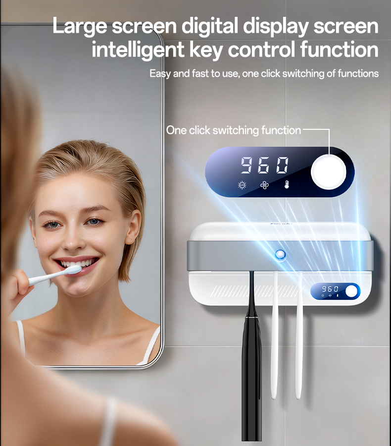 Yesido MG32 UV Toothbrush Steriliser and Dryer Holder – 4 Slot