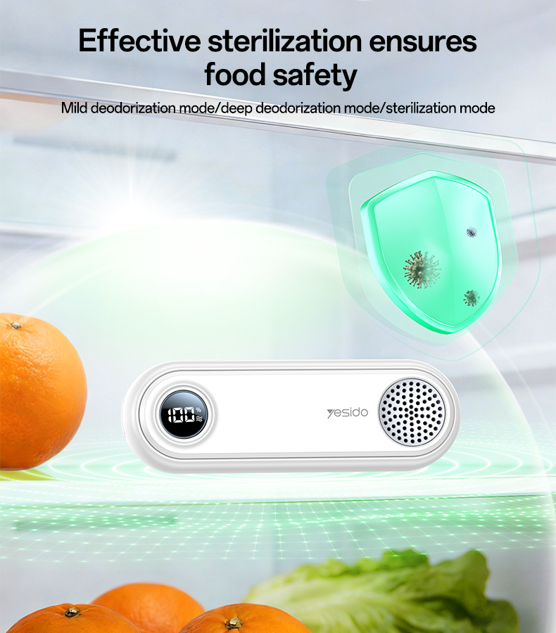 Yesido EC33 Rechargeable Fridge Deodoriser with Three Modes and Digital Display