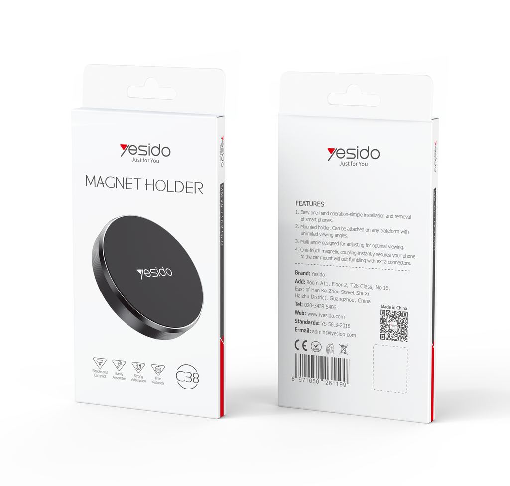 Yesido C38 Universal Magnetic Dashboard Car Phone Holder