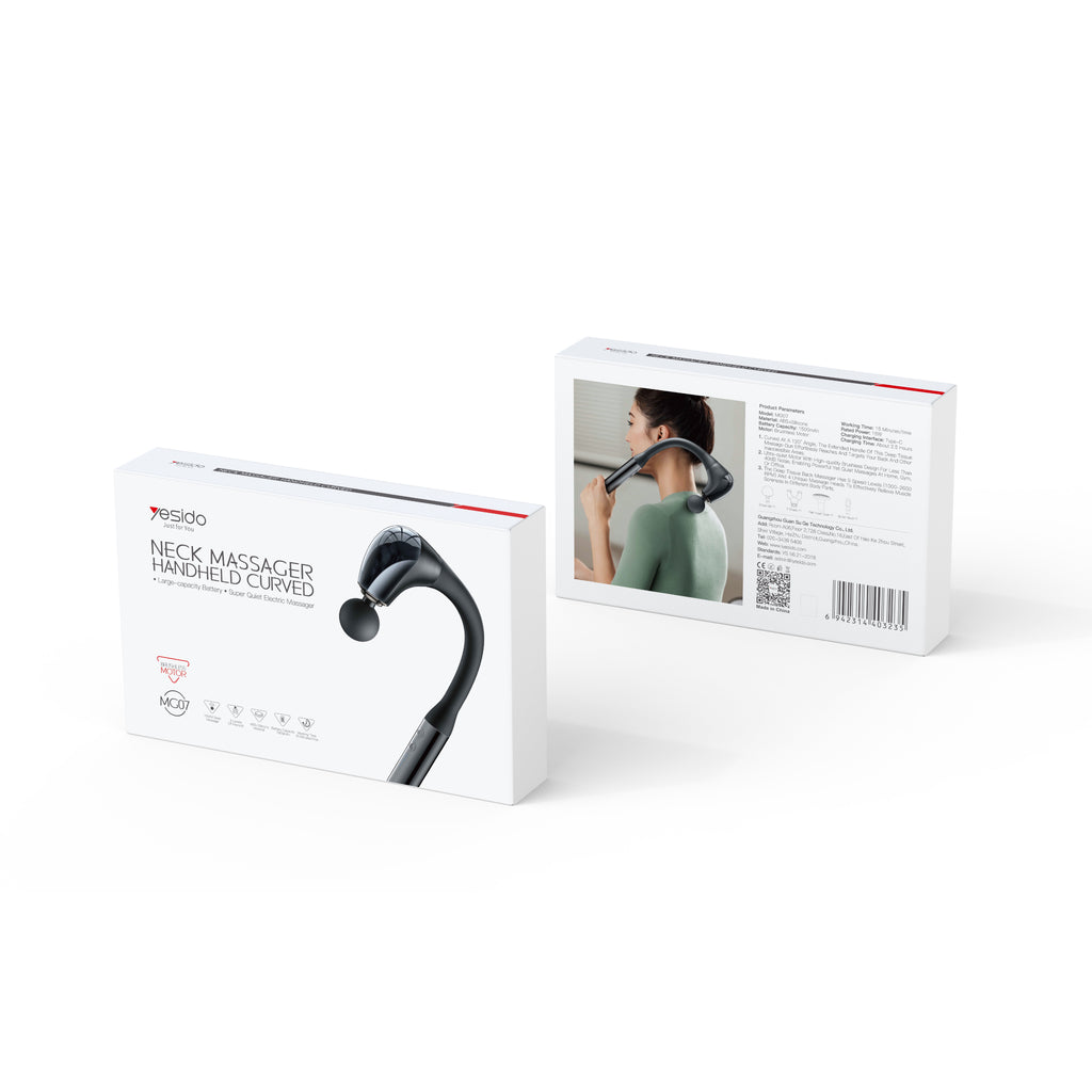 Yesido MG07 Handheld Curved Neck and Body Massager with Brushless Motor