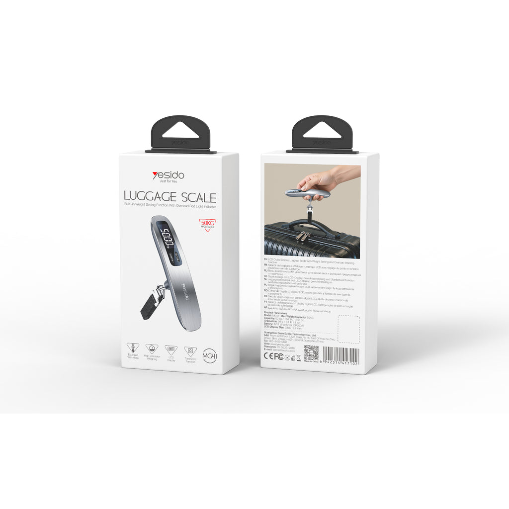 Yesido MG41 50kg Digital Handheld Luggage Scale