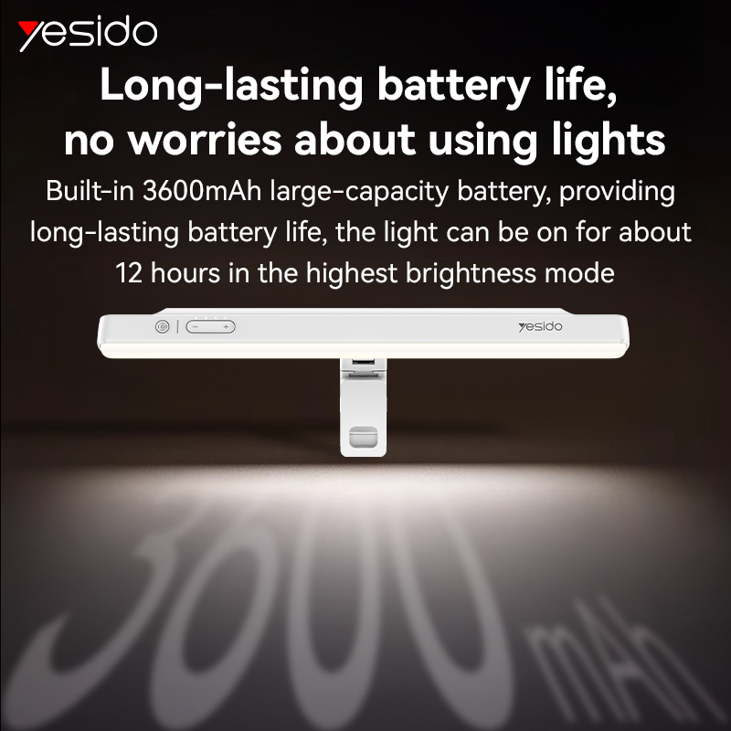 Yesido DH11 Rechargeable Multi-Purpose LED Monitor Light Bar with Adjustable Clamp