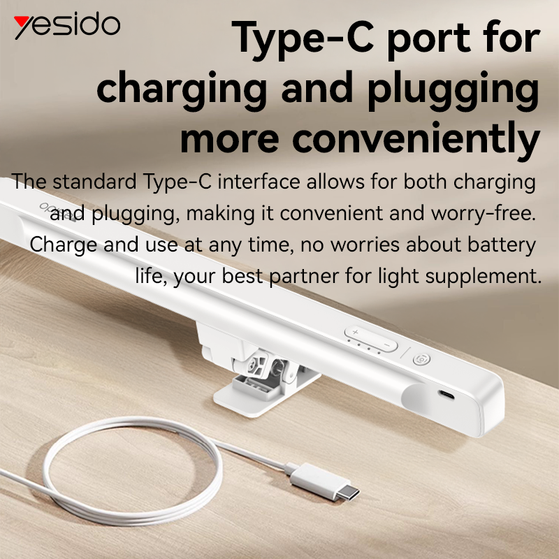Yesido DH11 Rechargeable Multi-Purpose LED Monitor Light Bar with Adjustable Clamp